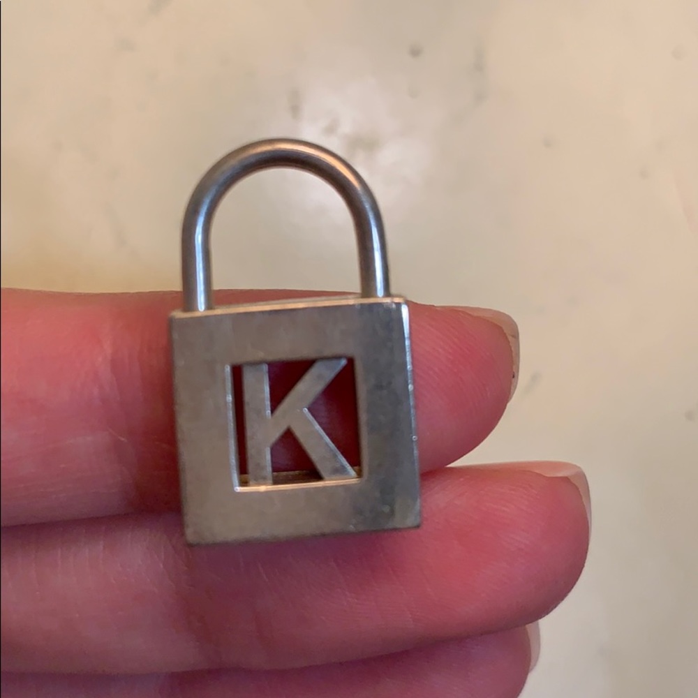 Tiffany & Co Alphabet K Padlock Pendant Charm